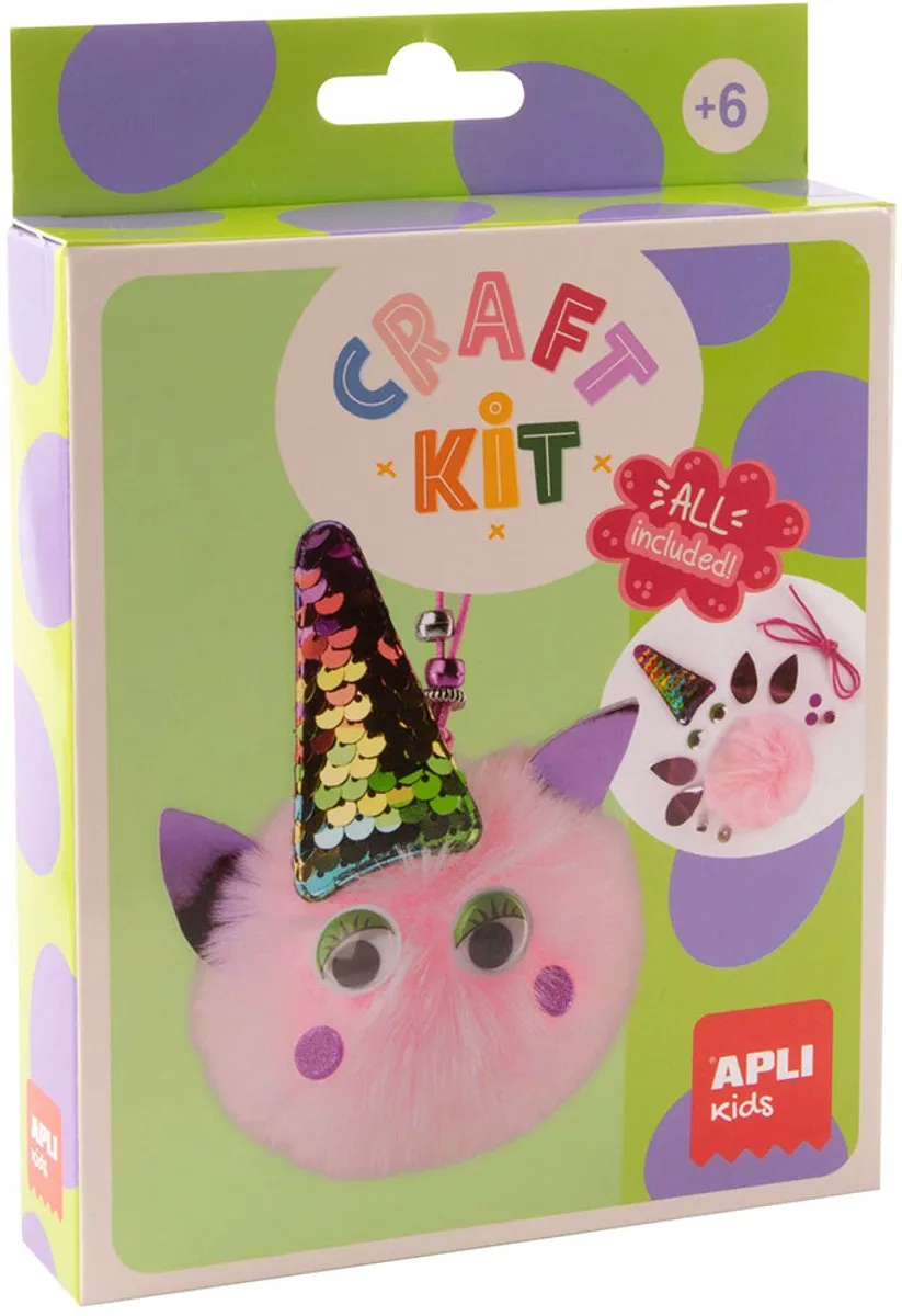 Apli Kids Knutselset Eenhoorn Pompon