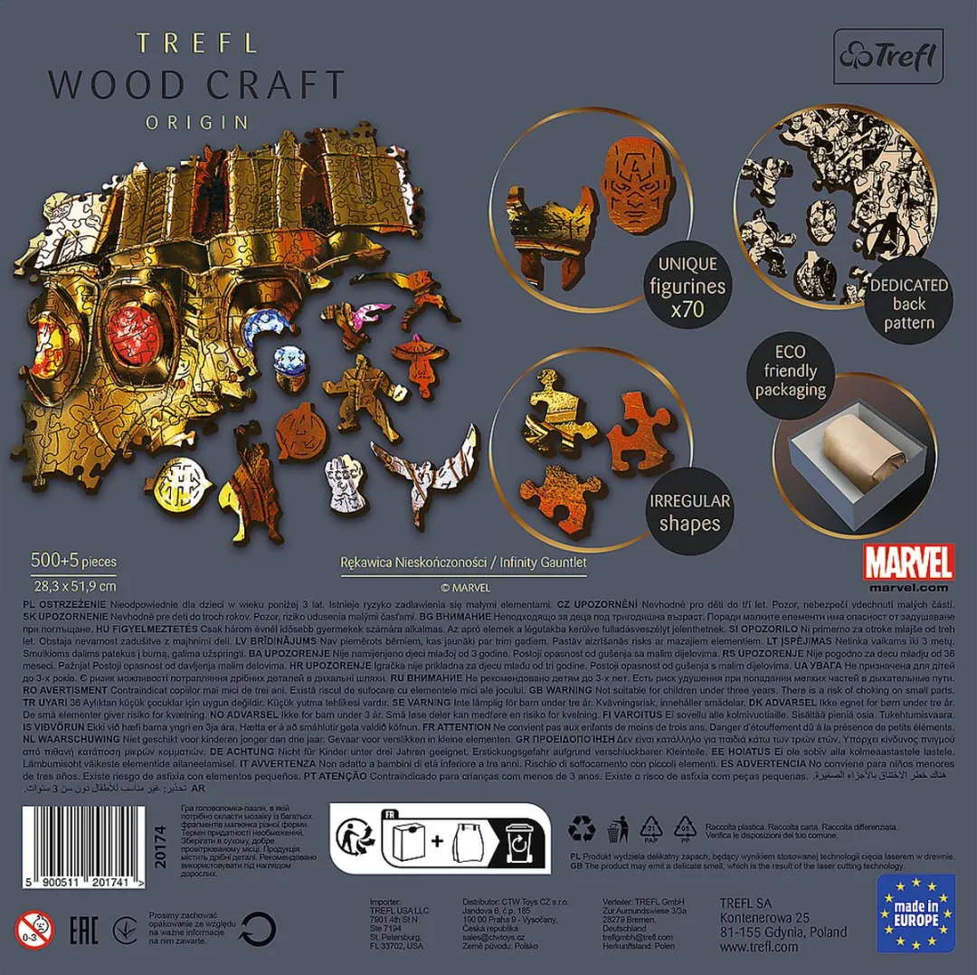 Trefl 500 Stuks Infinity Gauntlet Marvel Puzzle - Multicolor