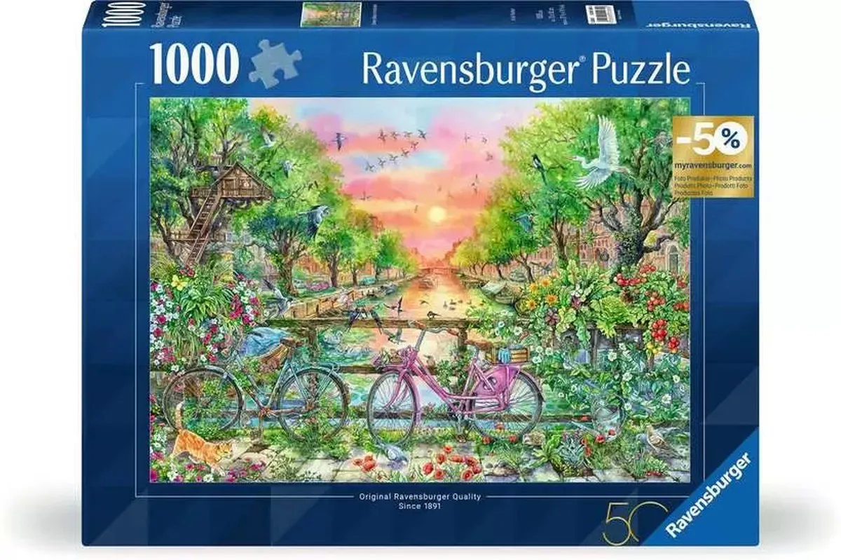 Ravensburger Verträumte Fahrräder Puzzle 1000 Stuks