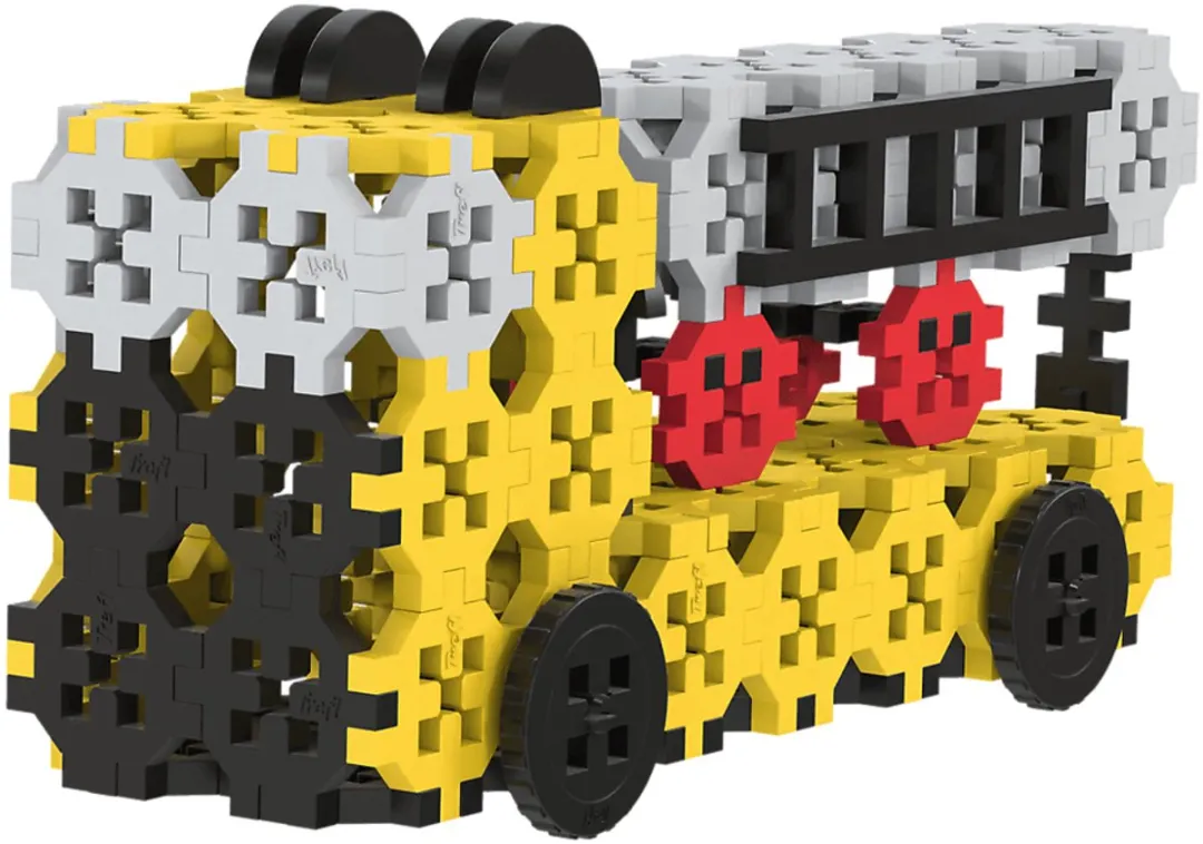 Trefl Bouwkraan Speelgoed - Hydraulische Vrachtwagen 169 Onderdelen - Multicolor