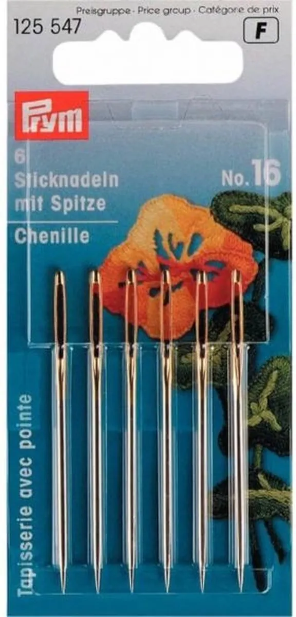 Prym Borduurnaald No. 16 - 1 Stuk - Gouddor