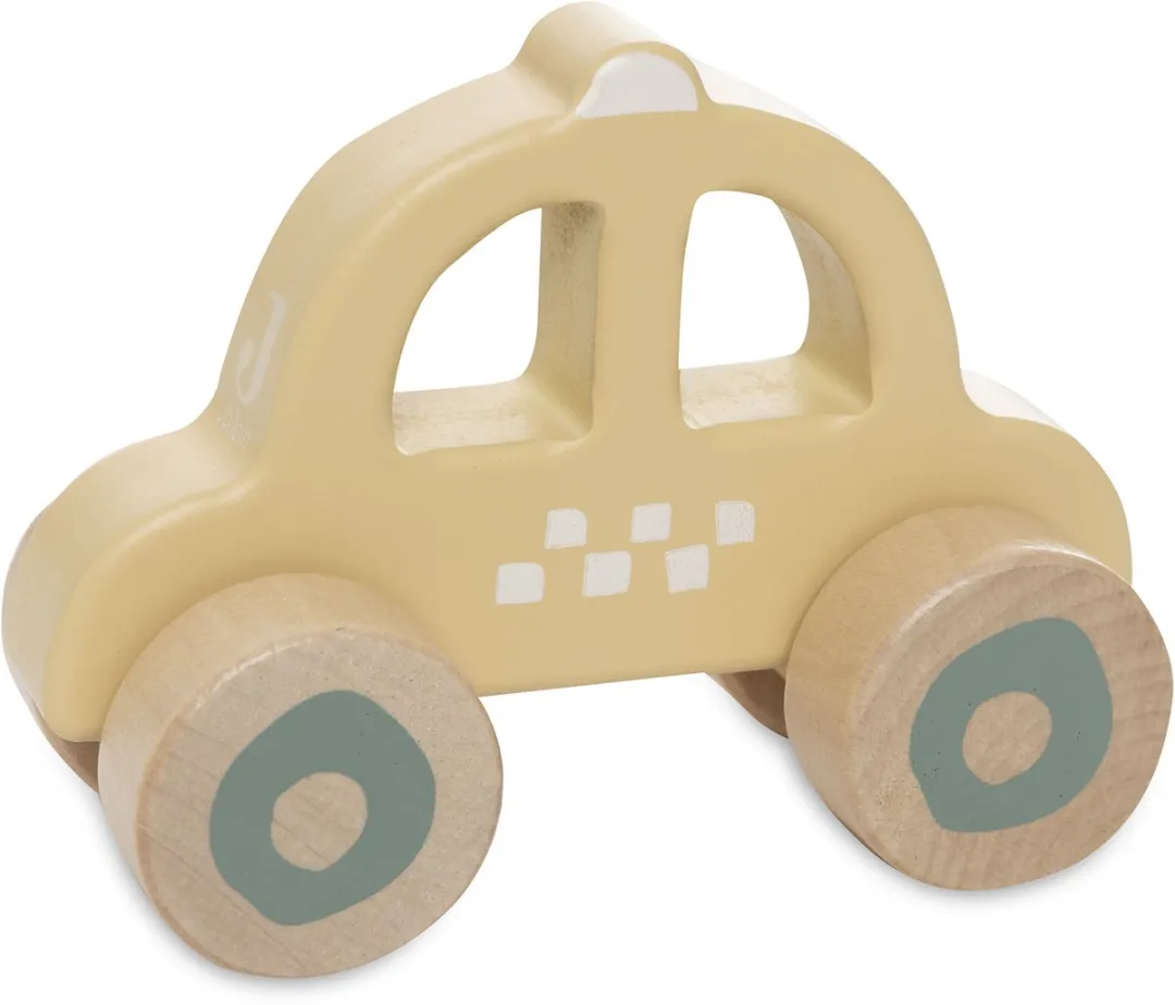 Jollein Baby Houten Auto Op Wielen 3 Stuks - Multicolor