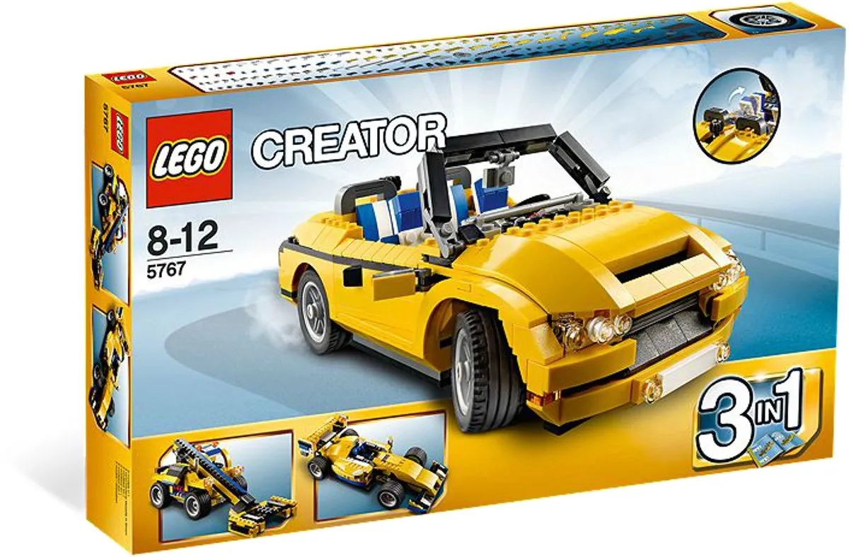 LEGO Creator Coole Cabriolet 5767 - 621 Stukken - Geel