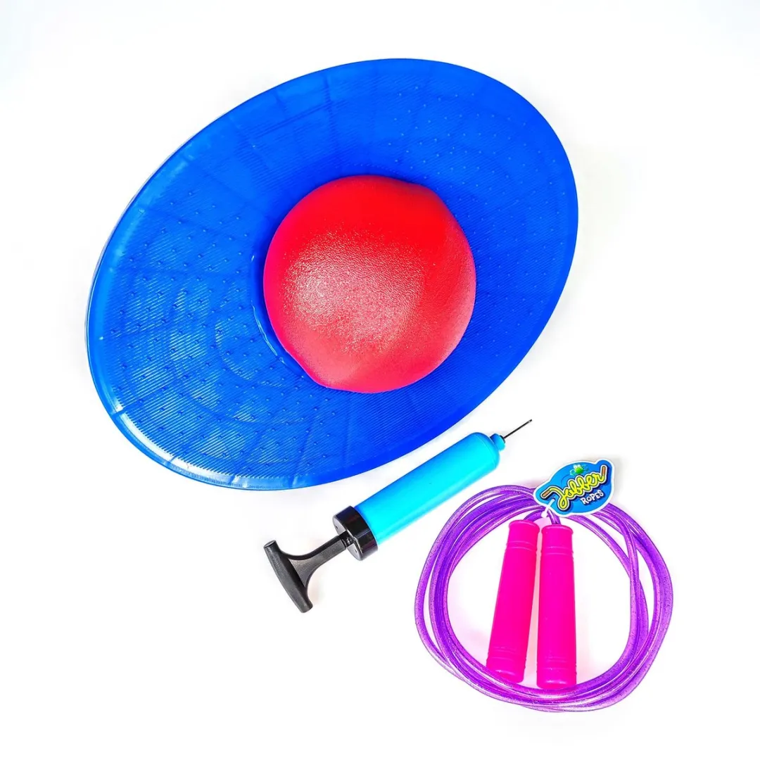 Jobber Toys Glitter Springtouw Lolobal Set - Blauw