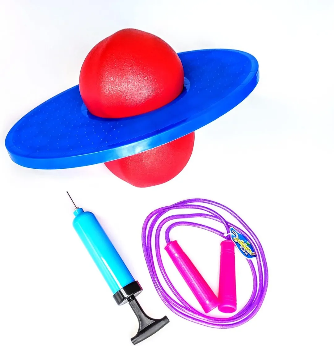 Jobber Toys Glitter Springtouw Lolobal Set - Blauw