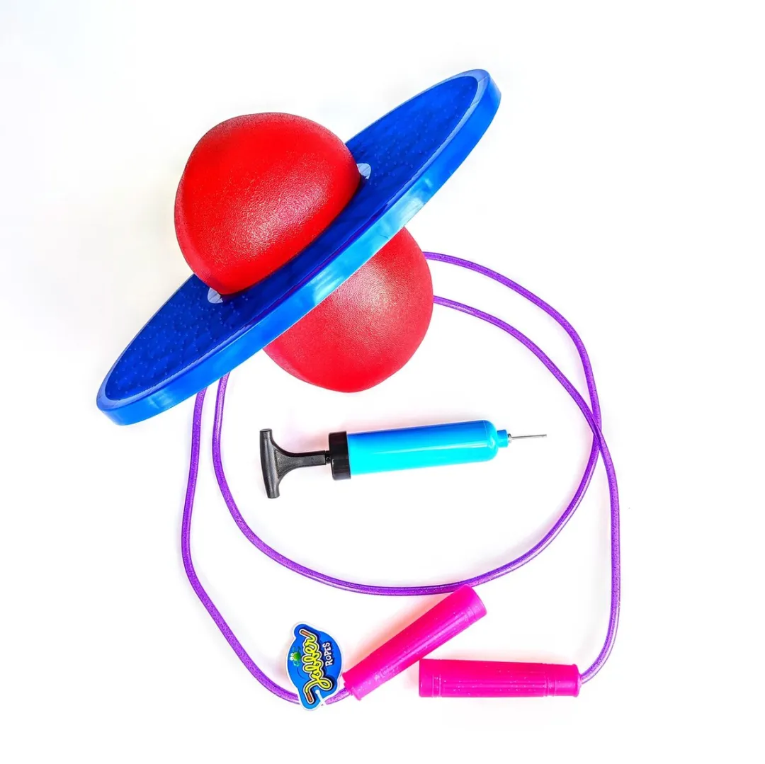 Jobber Toys Glitter Springtouw Lolobal Set - Blauw