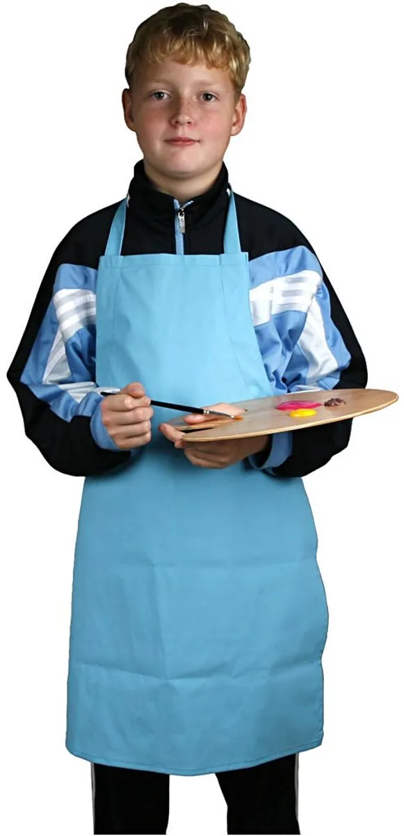 Creativ Company Kunstenaarsschort - Blauw - 7-12 jaar
