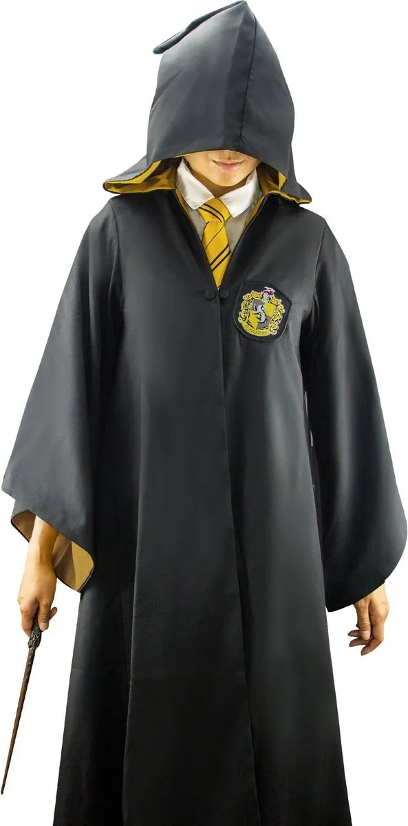Warner Bros. Harry Potter Hufflepuff Tovenaar Gewaad - L - Zwart