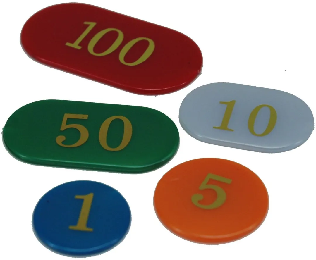 HOT Games Roulette Chips 620378 - 100 Stuks