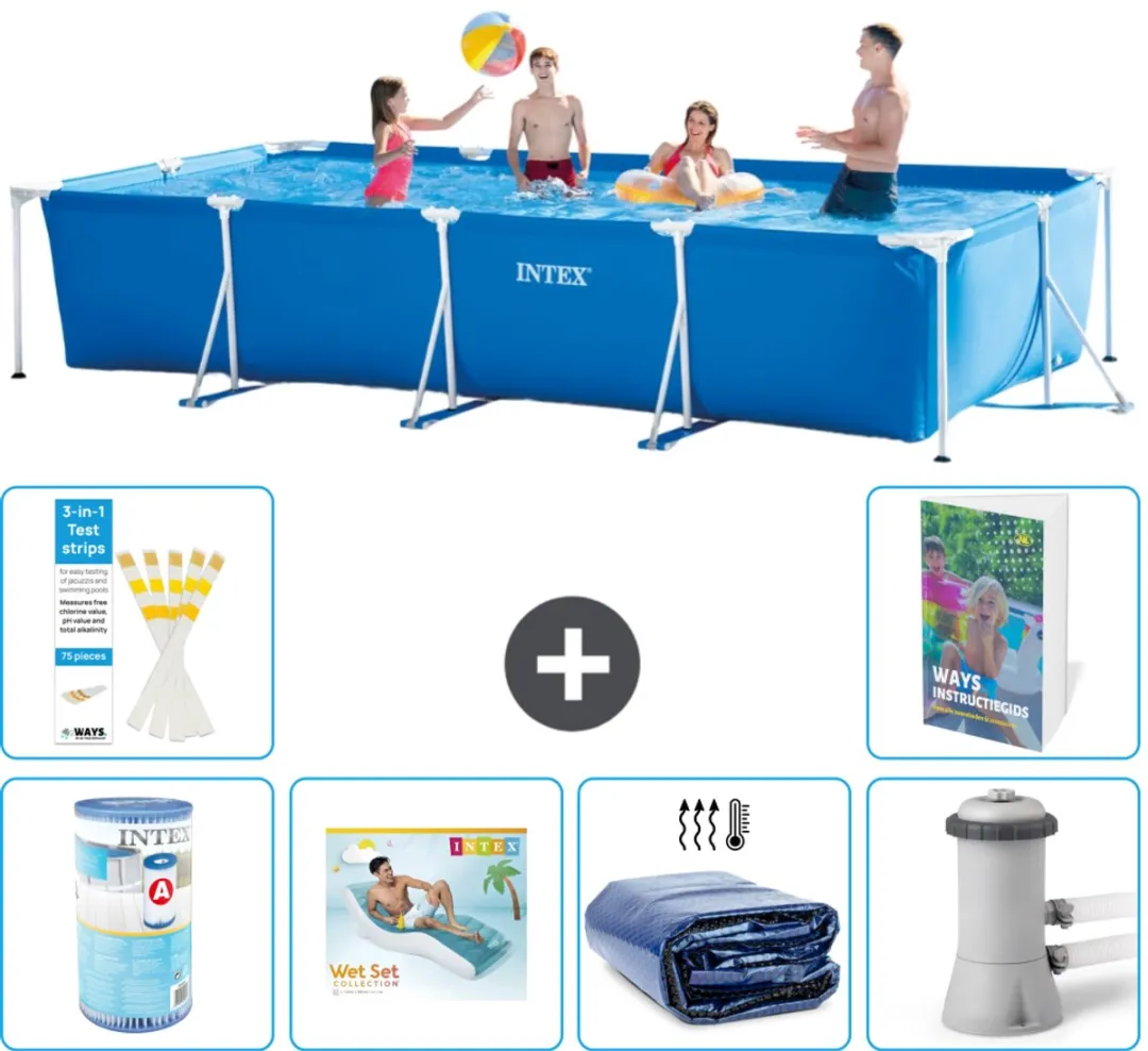 Intex Rechthoekig Frame Zwembad 450x220cm