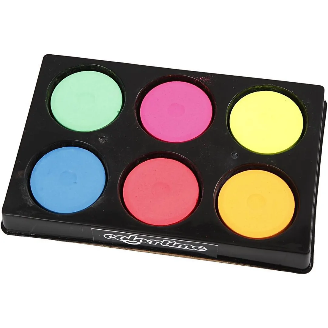 Colortime Waterverf Neon - 6 Kleuren 250ml