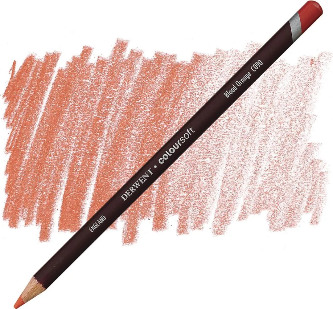 Derwent Coloursoft Potlood Blood Orange C090