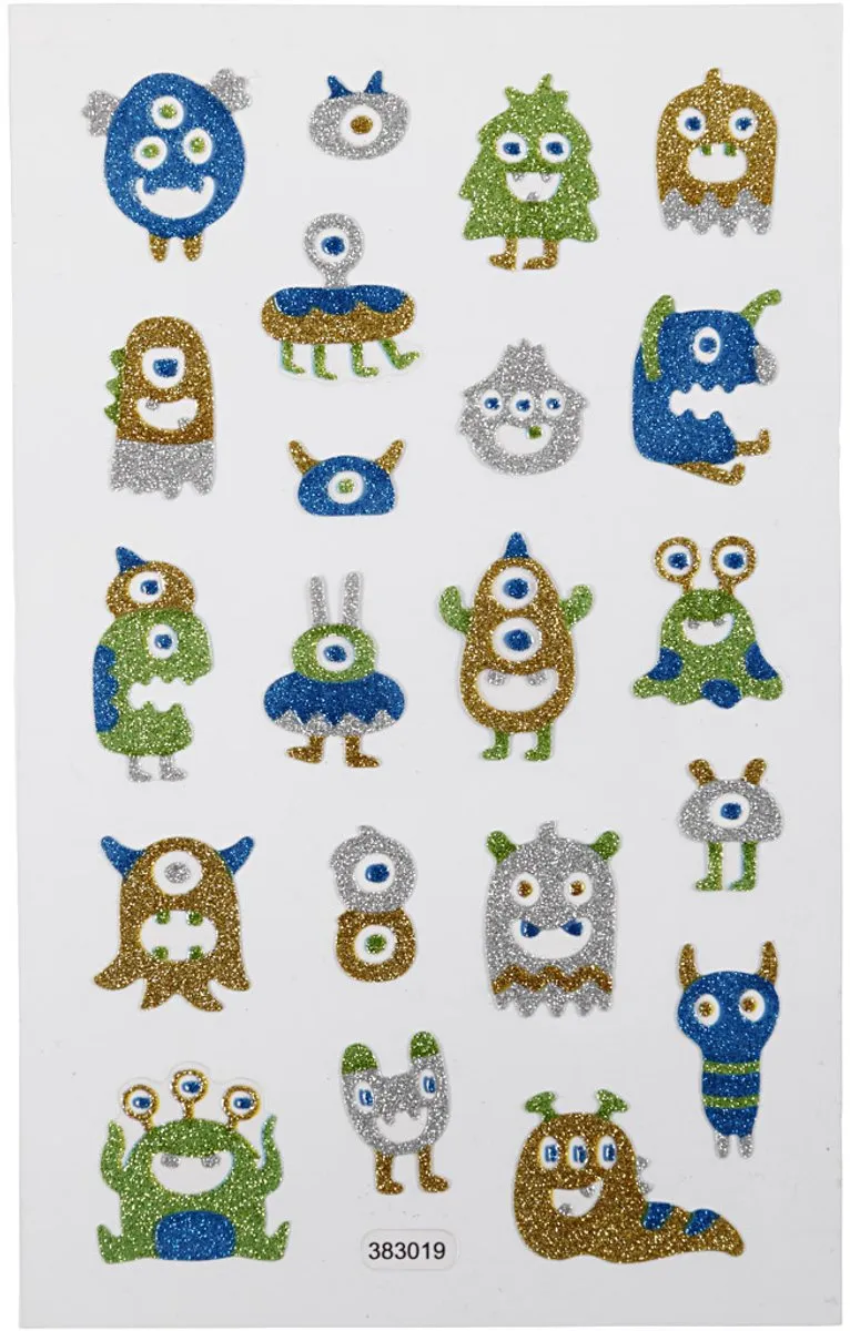 Creativ Company Glitter Stickers Buitenaardse Wezens