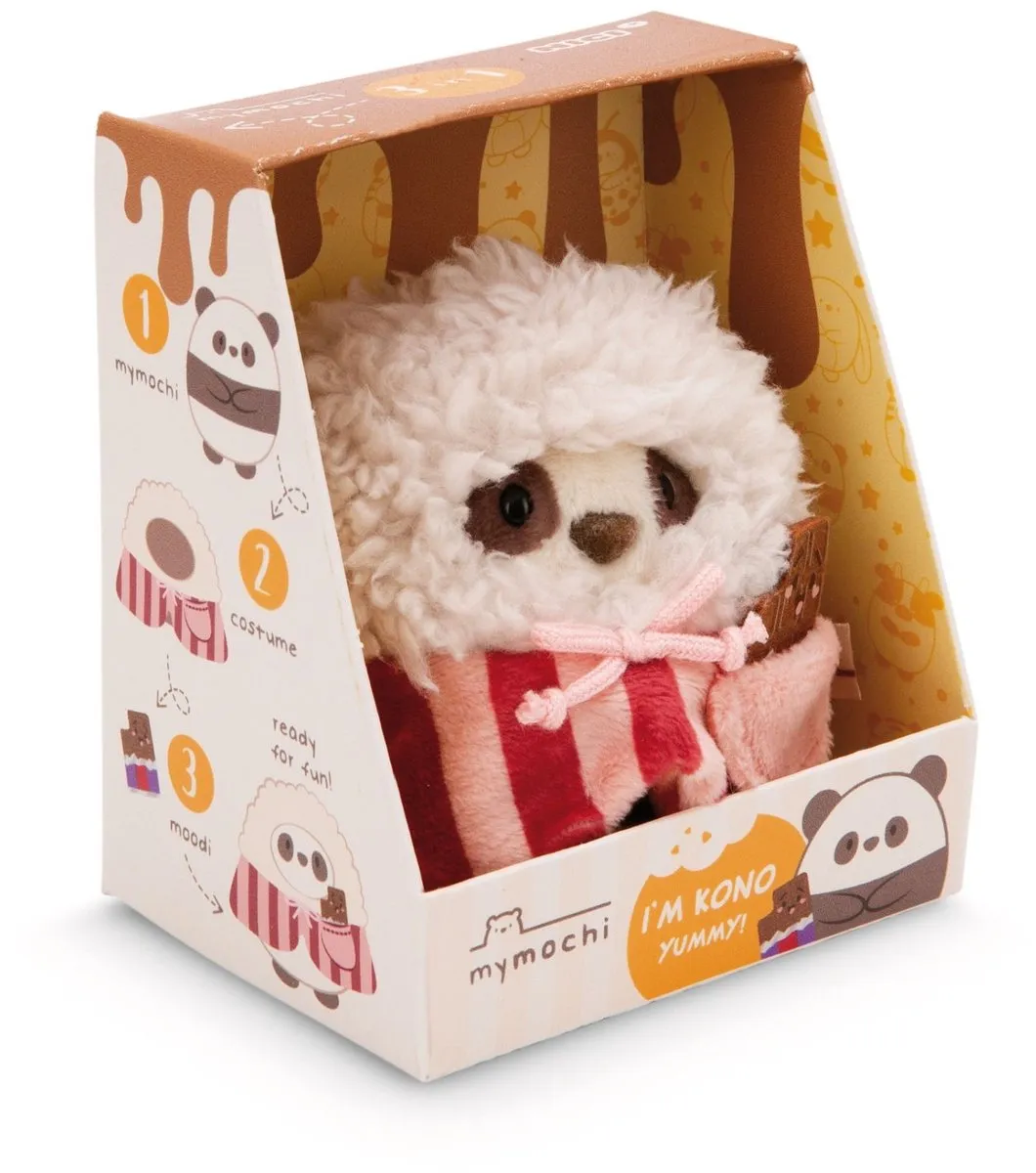 Nici Kono Panda MyMochi Knuffel 8cm - Multicolor