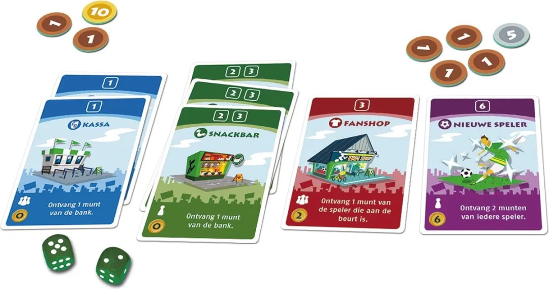 White Goblin Games Machi Koro Voetbal - 2-4 Spelers - 30 Min