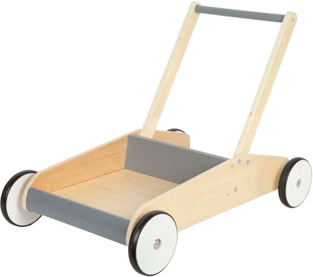 Small Foot Houten Loopwagen - Grijs