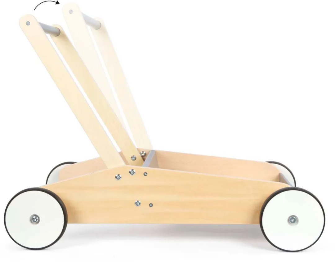 Small Foot Houten Loopwagen - Grijs