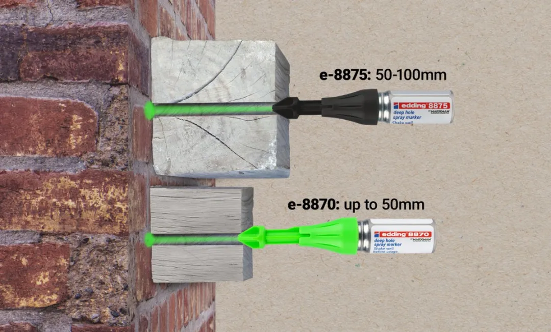 edding 8875 Deep Hole Spray Marker - Neon Groen