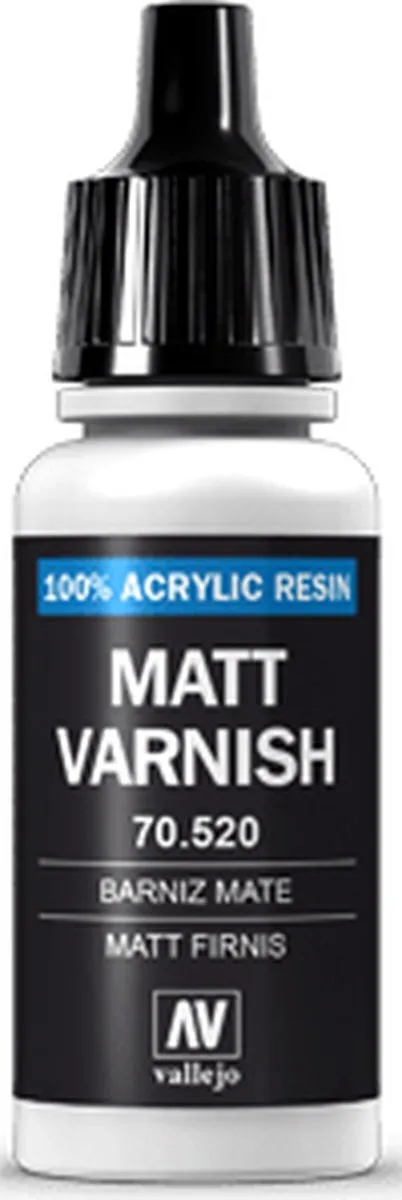 Vallejo Hobbyverf Acrylverf 70520 Matt Varnish - 17ml