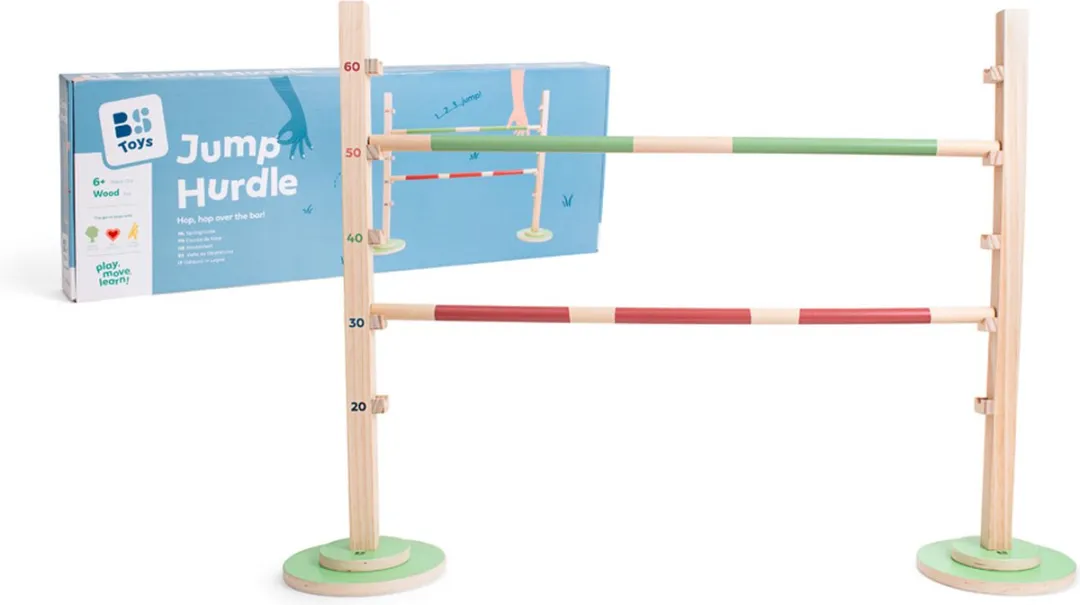 BS Toys Springhorde Hout Hobby Horse - FSC Rood/Groen - afbeelding 6 van 6