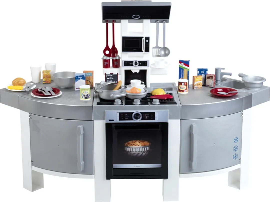 Klein Toys Mega Speelkeuken 120x45x95cm - Grijs/Zwart