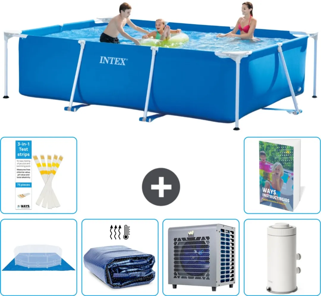 Intex Rechthoekig Frame Zwembad 300x200x75cm