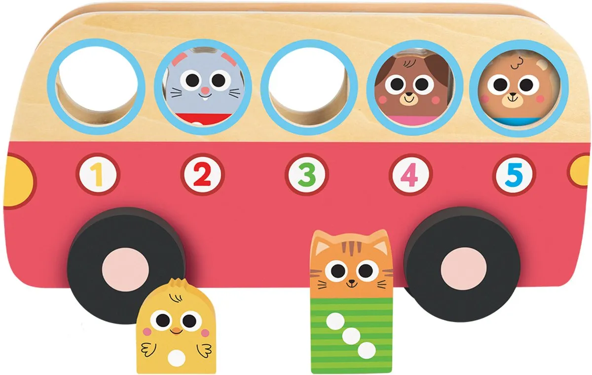 Jumbo Goula 1 tot 5 Bus Educatief Spel - Meerkleurig