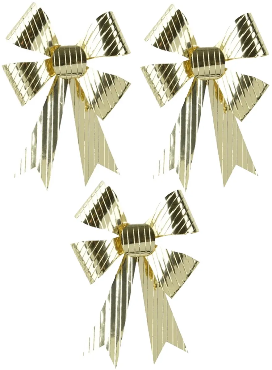 Decoris Goud Strikjes 14x10cm
