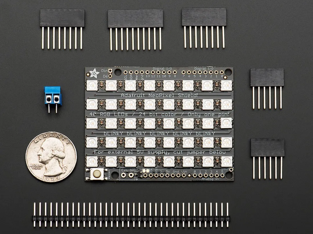 Adafruit NeoPixel Grid 5x8 RGB Matrix 1430 - Meerkleurig