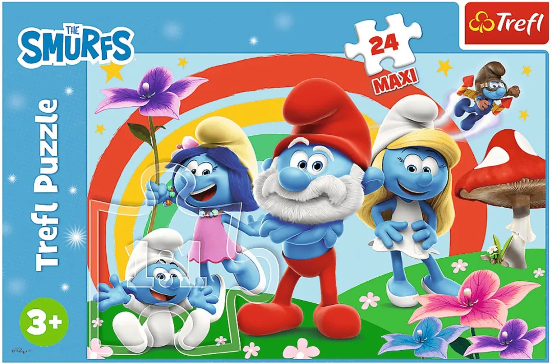 Trefl Smurfen Maxi Puzzel 24 Stuks - Multicolor