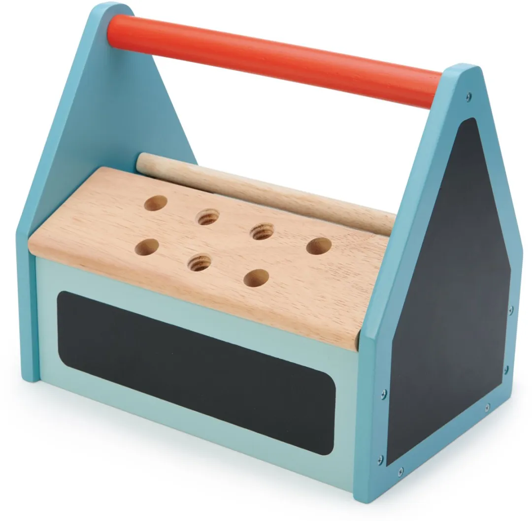 Tender Leaf Toys Tap Tap Gereedschapskist 22-delig - 23cm - Blauw
