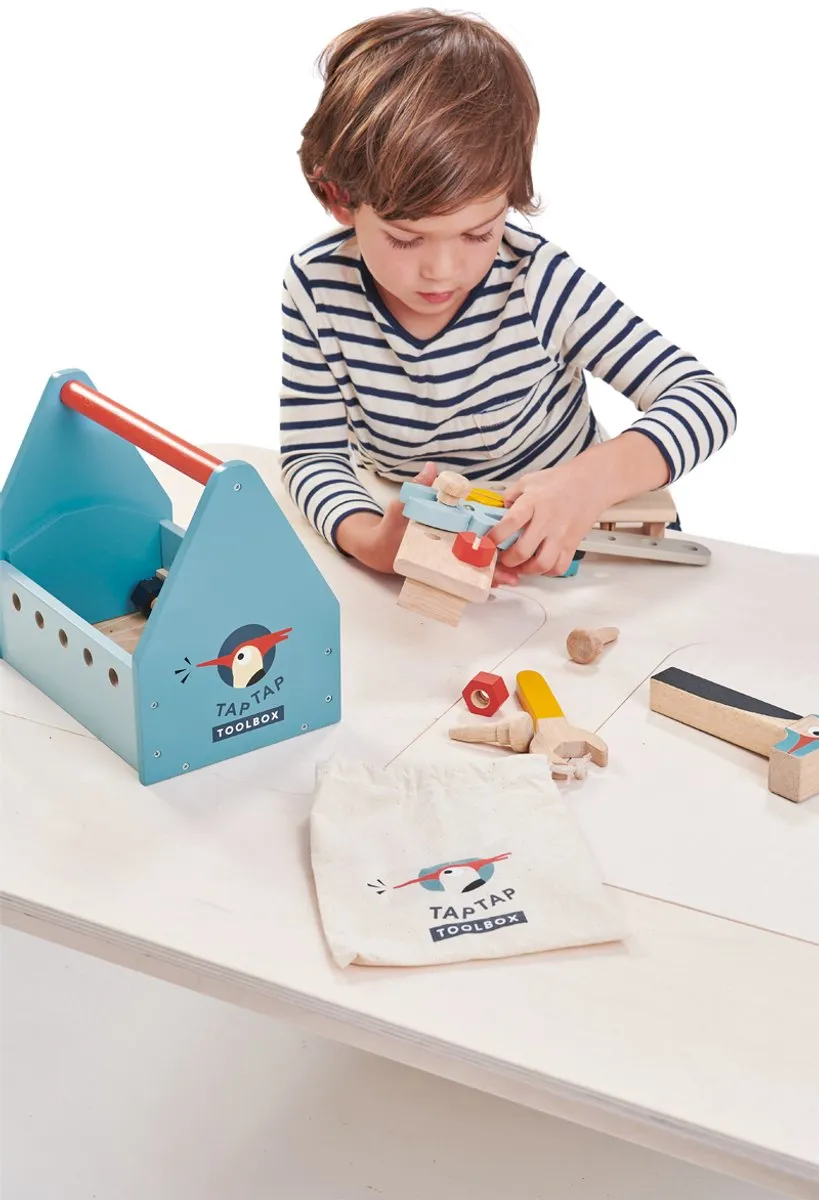 Tender Leaf Toys Tap Tap Gereedschapskist 22-delig