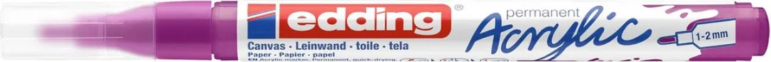 edding 5300 Acrylmarker - fijne punt - Bessenrood