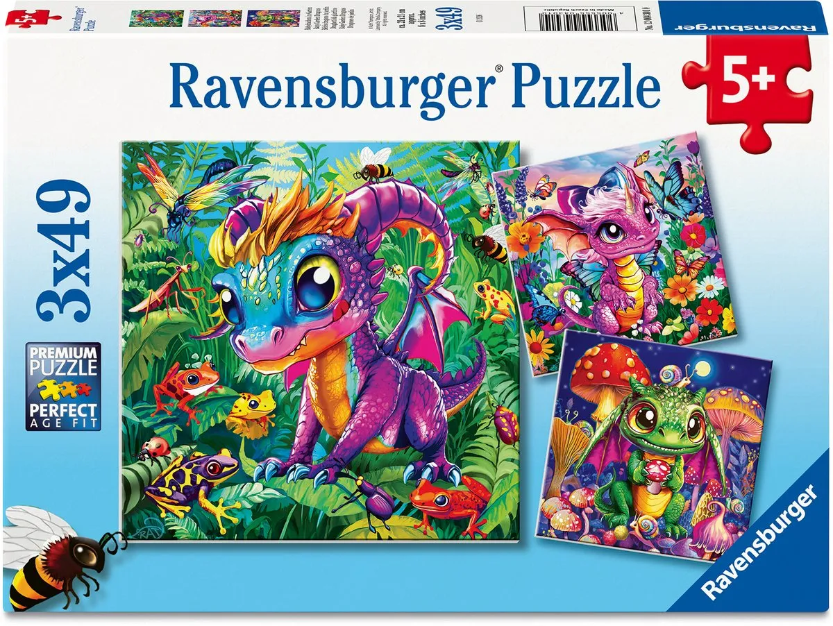 Ravensburger Baby Garden Dragons Kinderpuzzel 150 Stuks - Meerkleurig