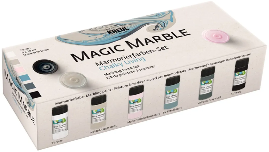 Creativ Company Magic Marble Vloeibare Verf - 6x20ml Pastel