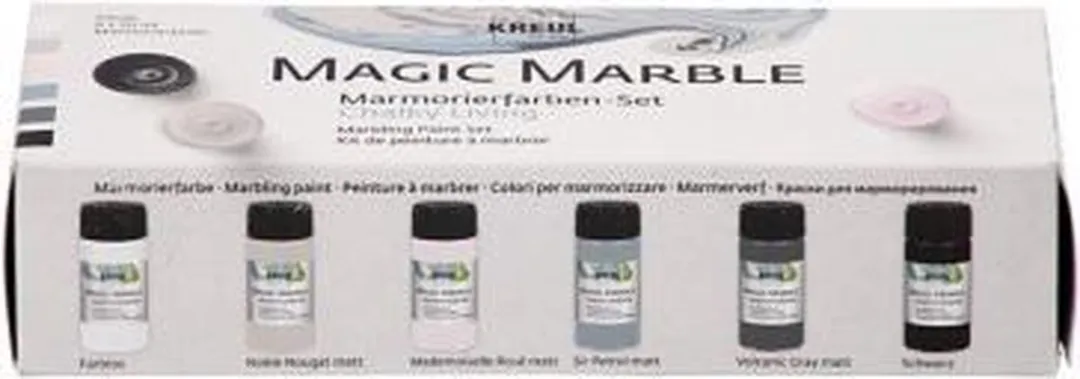 Creativ Company Magic Marble Vloeibare Verf - 6x20ml Pastel