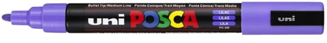 Posca PC-5M Verfstiften - Lila - 6 Stuks