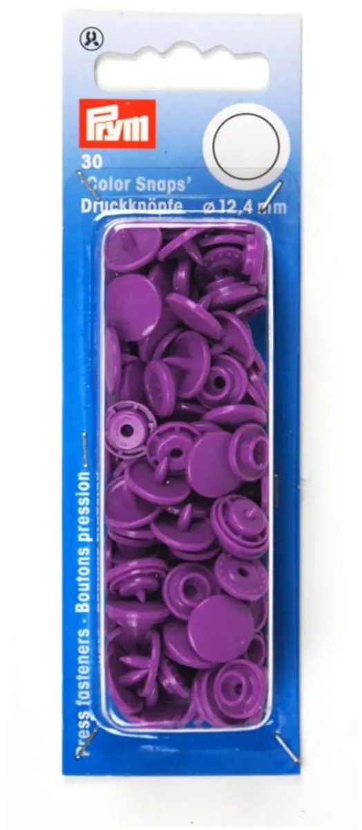 Prym Drukknoop ColorSnaps 12,4mm Lila - 30 Stuks