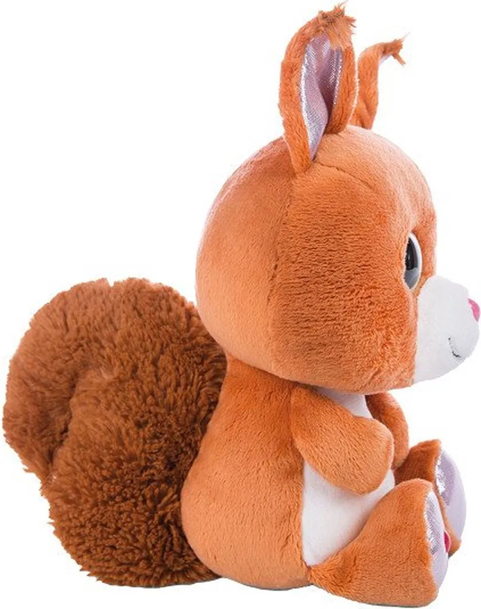 Nici Glubschis Pluchen Knuffel Eekhoorn 15cm - Bruin
