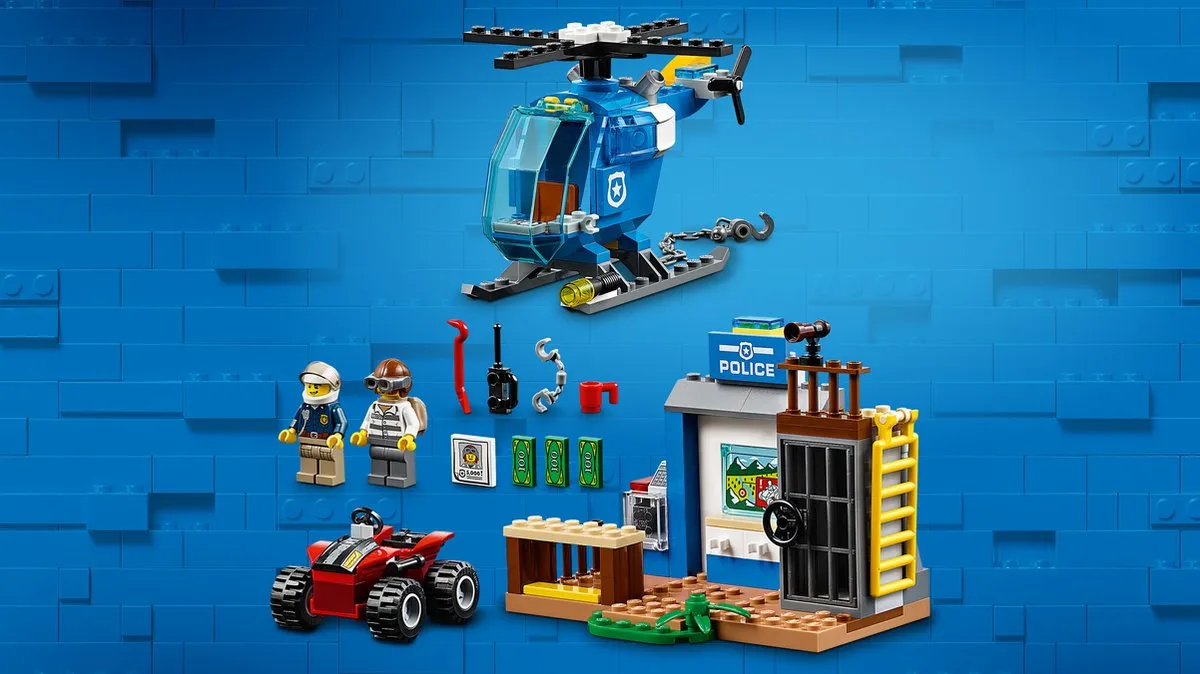 LEGO Juniors City Politieachtervolging Bergen 10751 - 115 Stukken