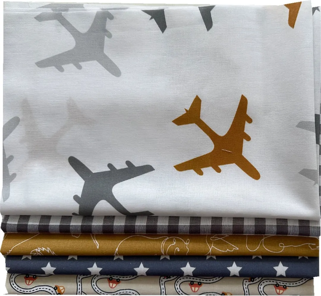 BINK Bedding Quilt Patchwork Grijs 5 Stuks 60x40cm