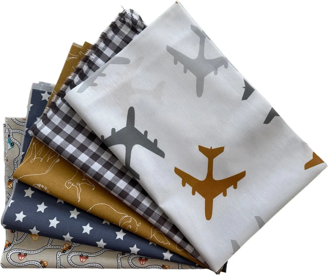 BINK Bedding Quilt Patchwork Grijs 5 Stuks 60x40cm
