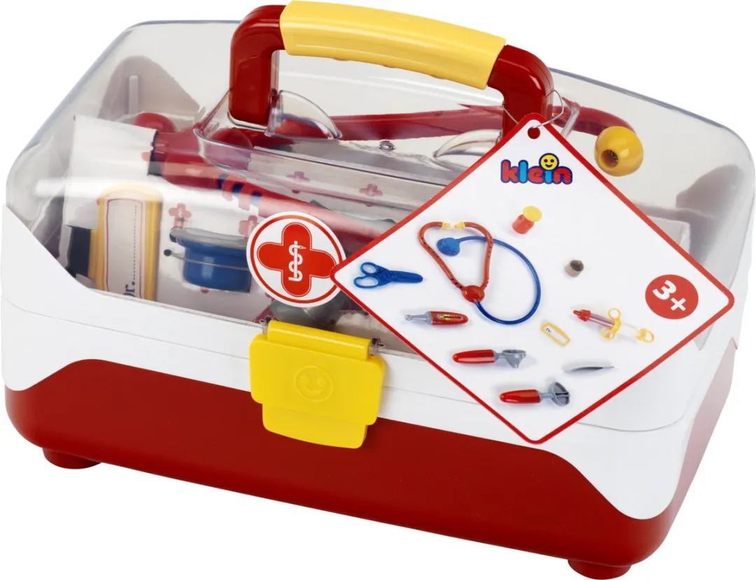 Klein Toys Artsenkoffer Transparant - 27x16,5x15,5cm - Multicolor