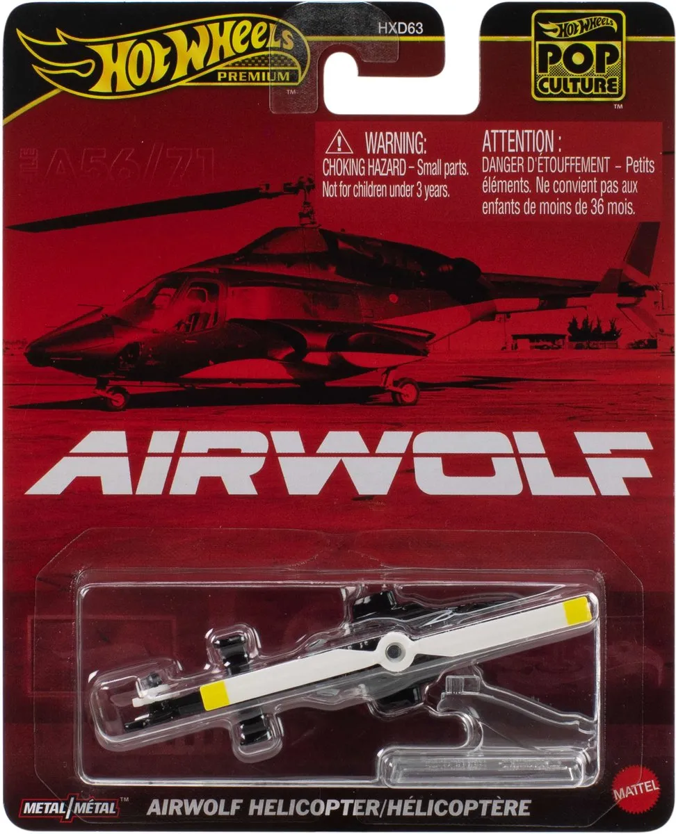Hot Wheels Premium Airwolf Helicopter 1:64 - JBL56