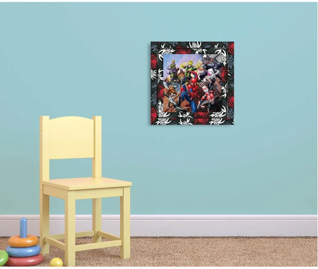 LUNA TOYS Spider-Man Frame Puzzel 64 Stuks - 27x27cm - Multicolor