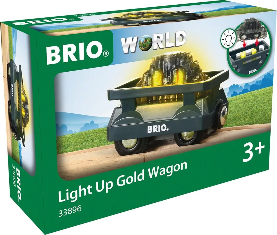BRIO Lichtgevende Goudwagon 33896 - Treinbaan - afbeelding 6 van 6