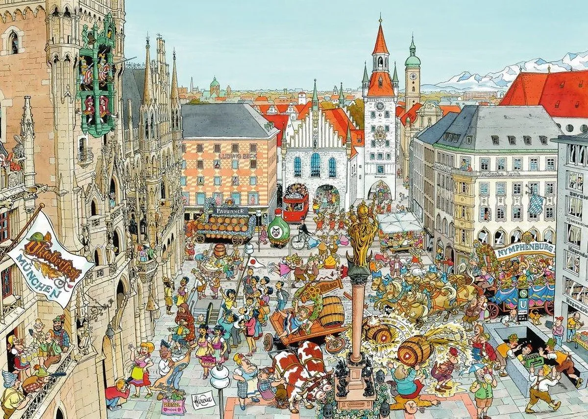 Ravensburger Fleroux München Legpuzzel 1000 Stuks - Multicolor
