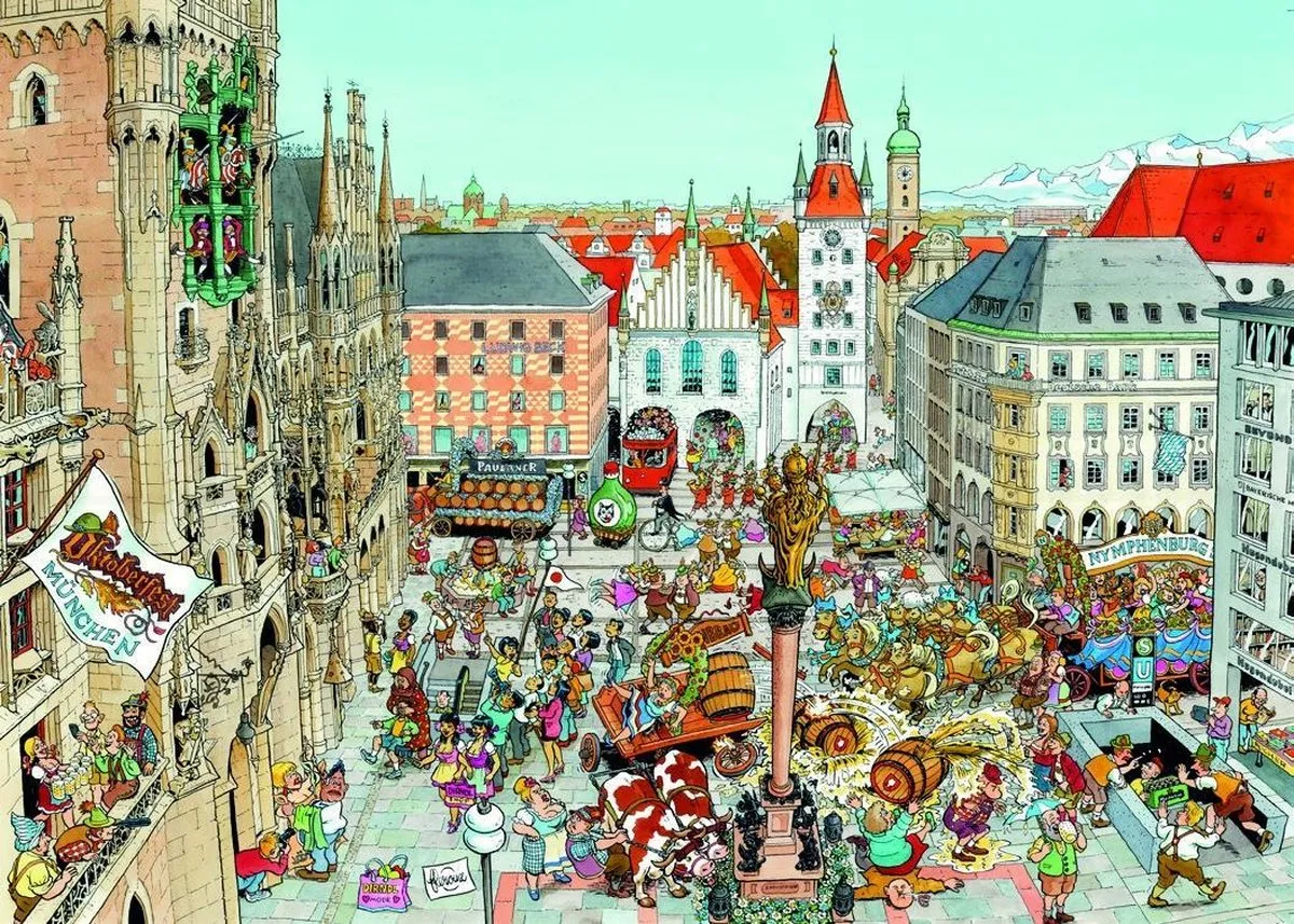 Ravensburger Fleroux München Legpuzzel 1000 Stuks - Multicolor