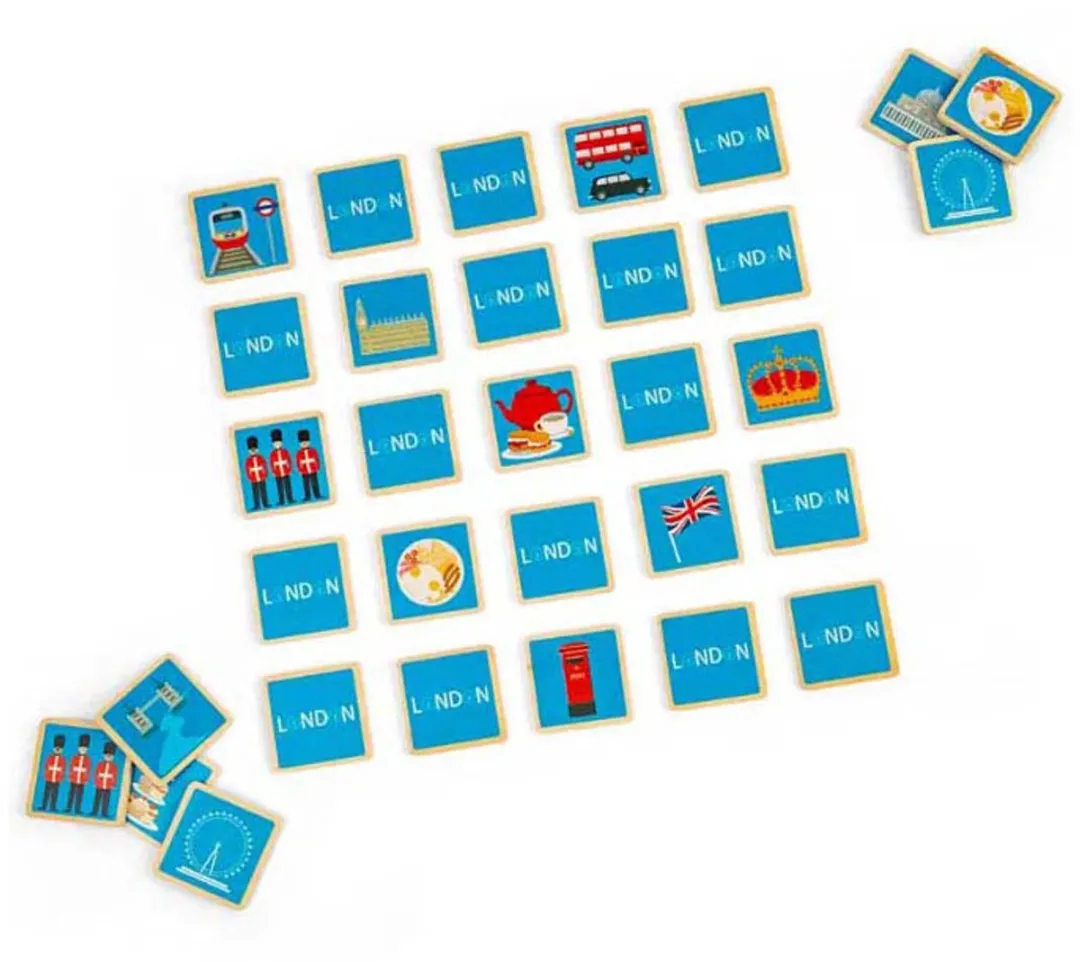 BIGJIGS Londen Memo Spel 37049 - 2-4 Spelers