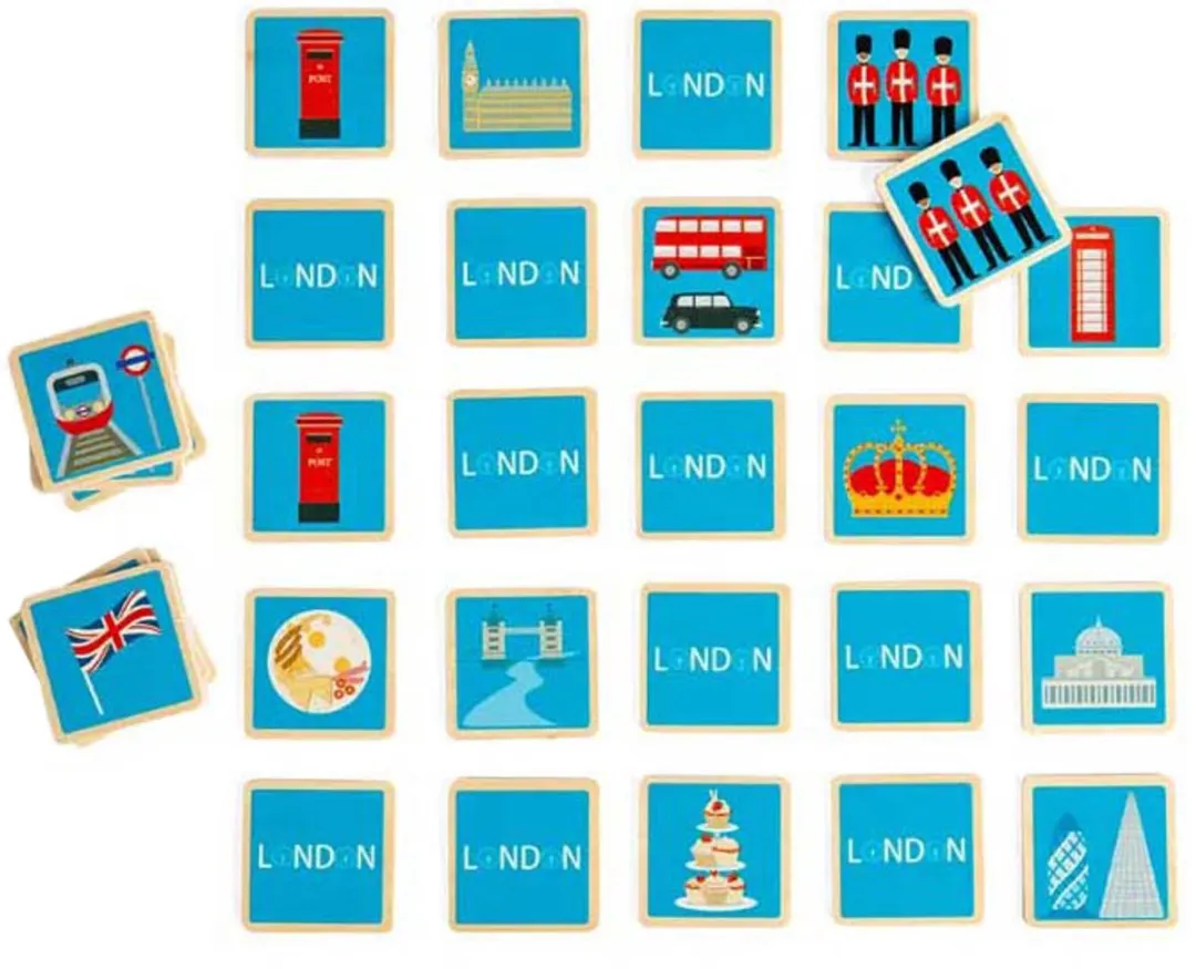 BIGJIGS Londen Memo Spel 37049 - 2-4 Spelers